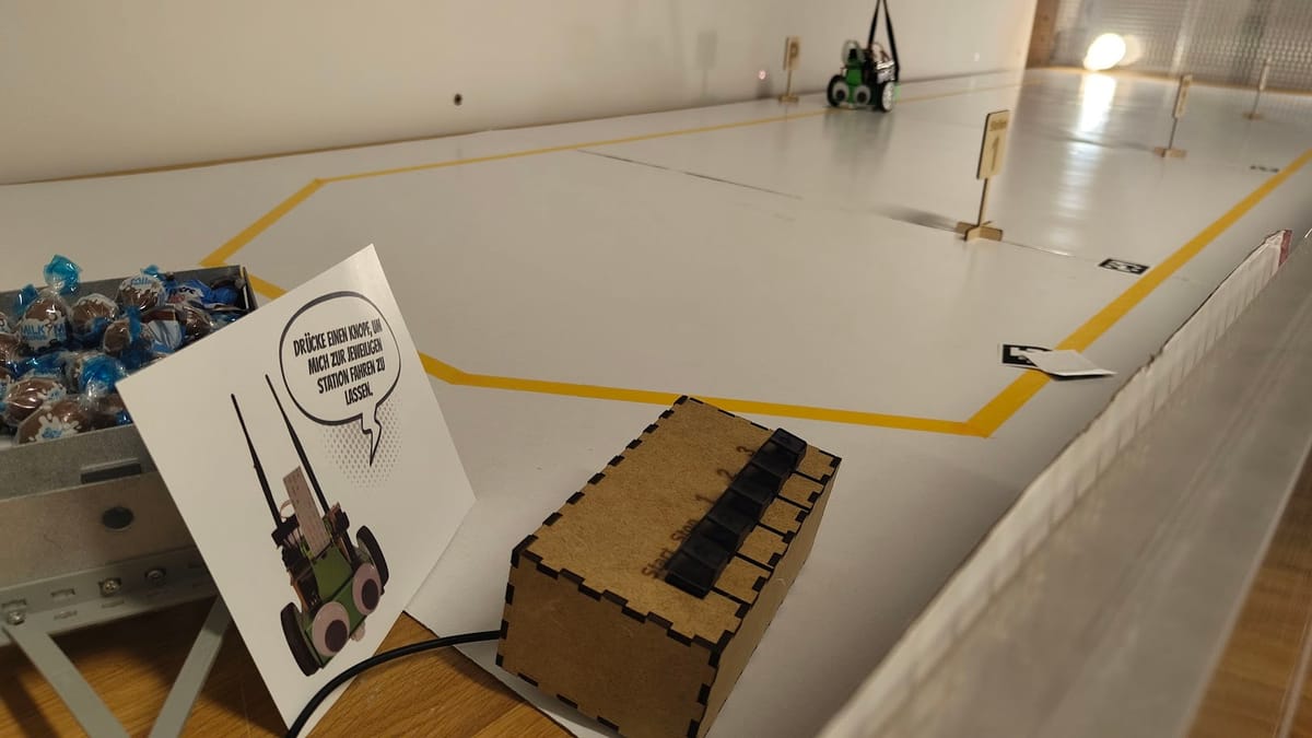 Building a line following robot that delivers Candy